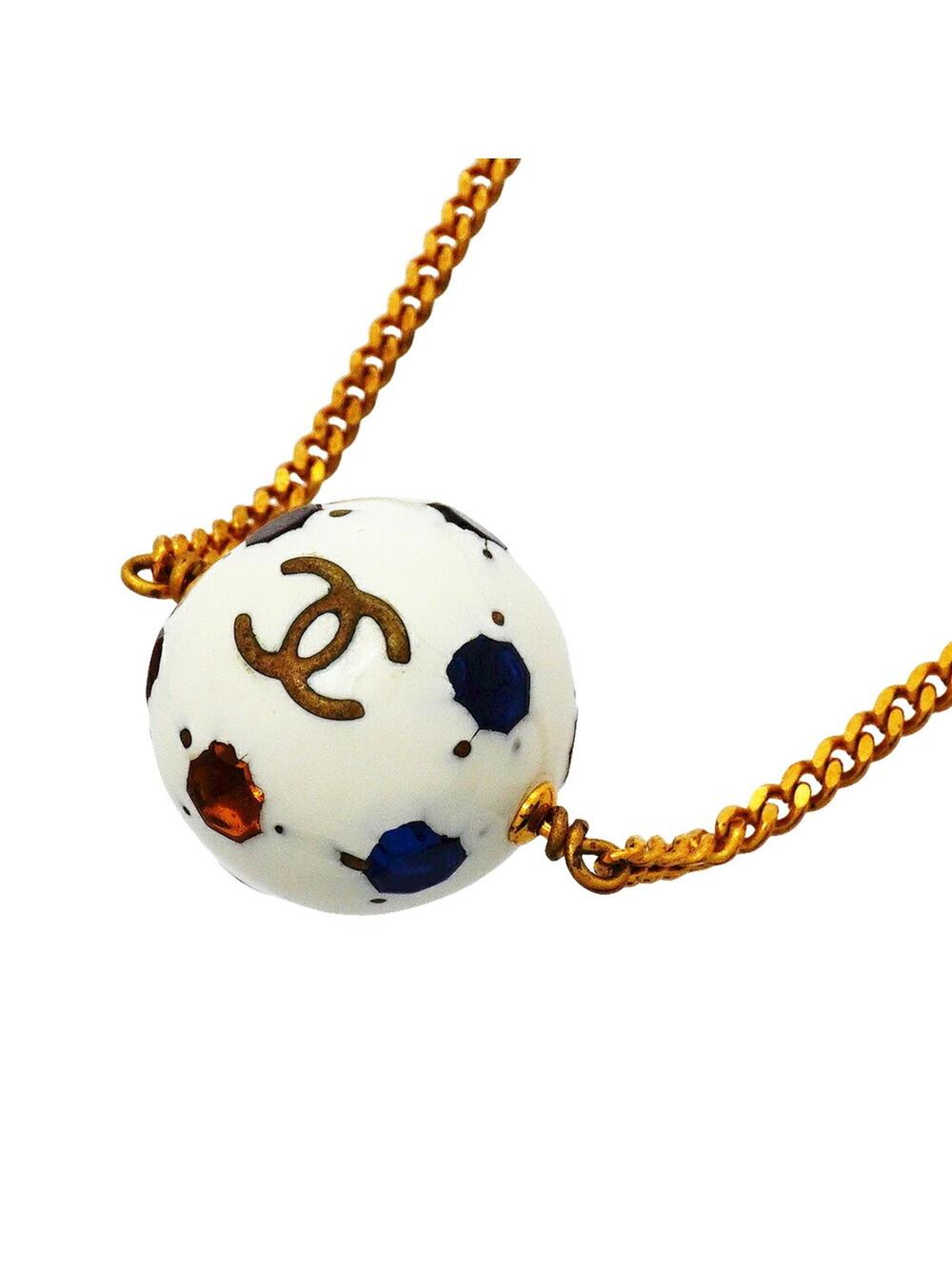 Chanel Cc Logo Ball Pendant Necklace #351282C83B